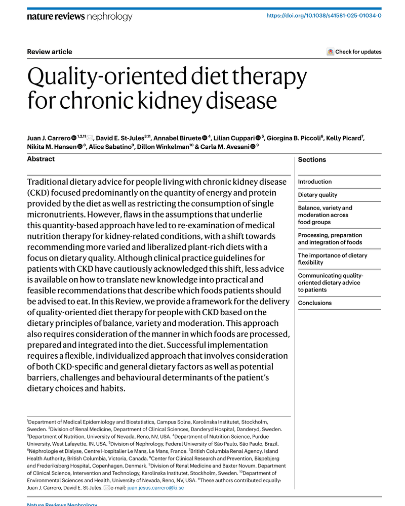 QUALITY-ORIENTED DIET THERAPY FOR CHRONIC KIDNEY DISEASE cover