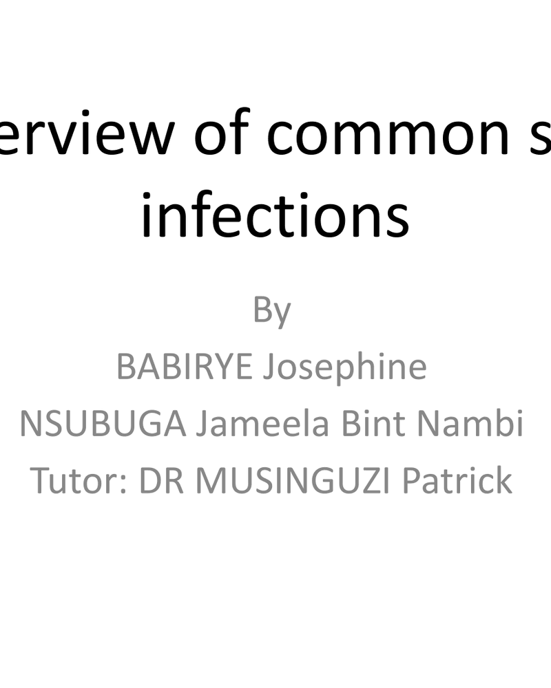 OVERVIEW OF COMMON SKIN INFECTIONS cover
