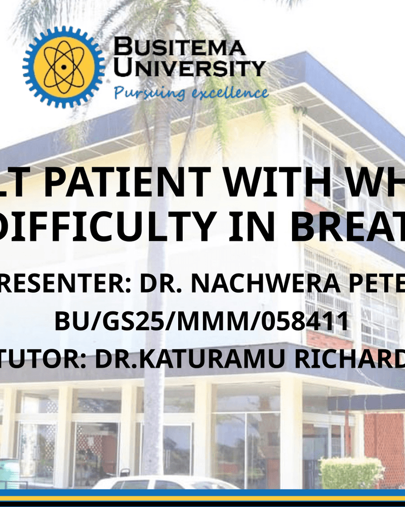 approach to patient with a wheeze. cover