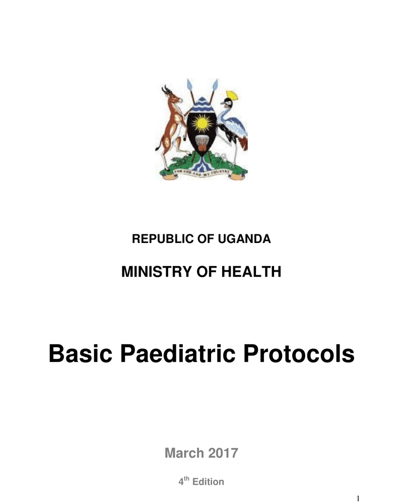 BASIC PAEDIATRIC PROTOCOLS cover