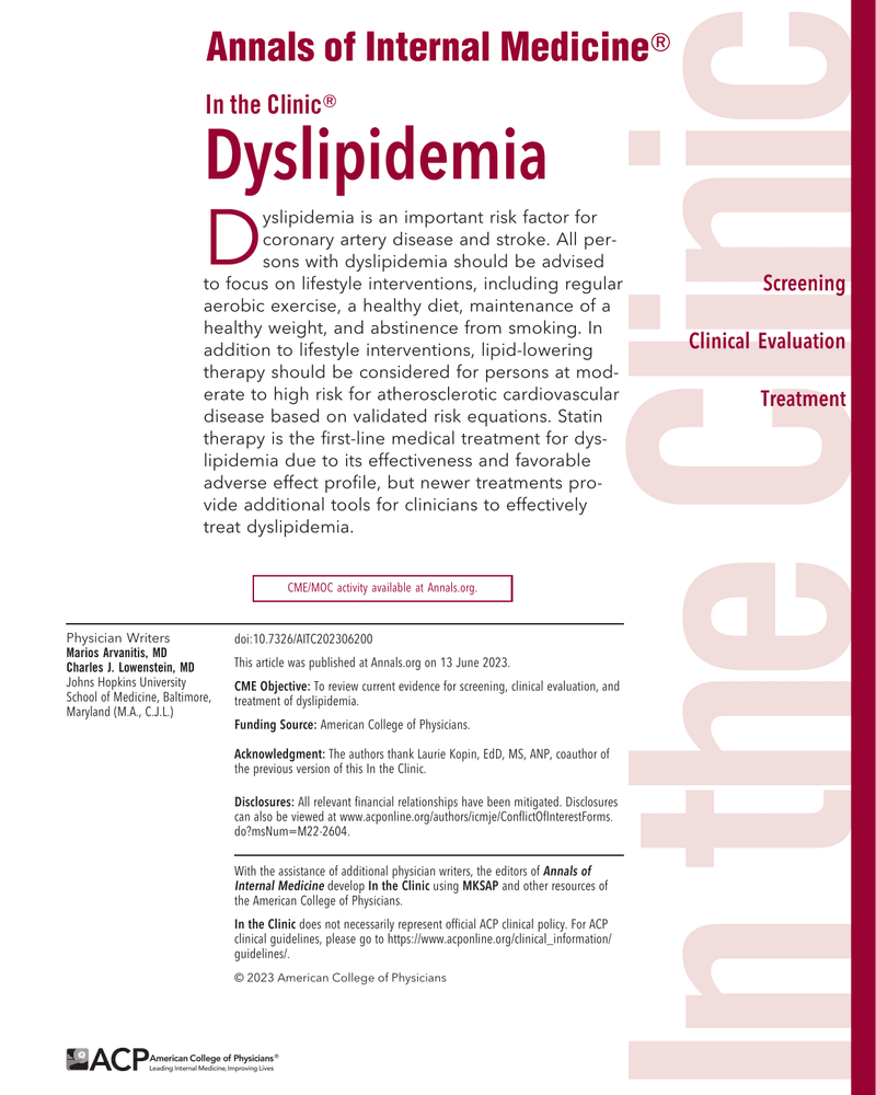 DYS LIPIDEMIA cover