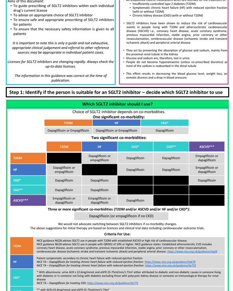 NORTH-EAST GUIDELINE FOR USE OF SODIUM GLUCOSE CO-TRANSPORTER 2 INHIBITORS (SGLT2I) cover