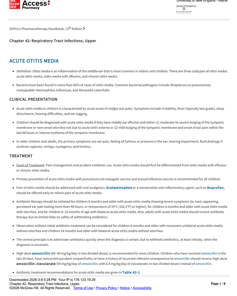 RESPIRATORY TRACT INFECTIONS, UPPER cover