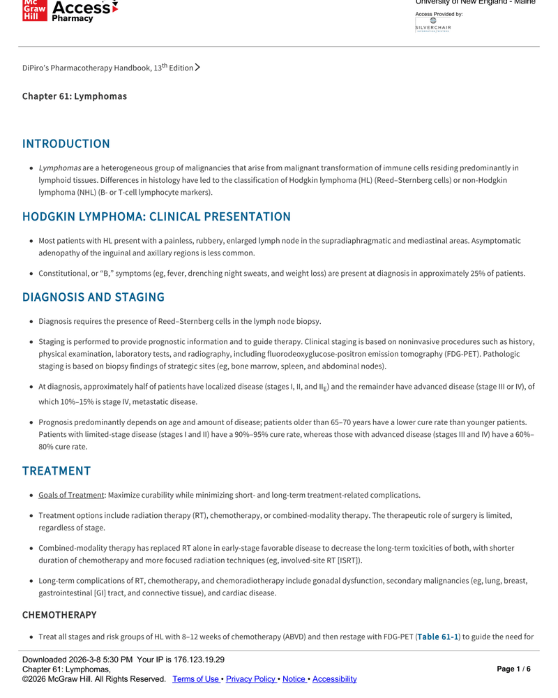 LYMPHOMAS cover