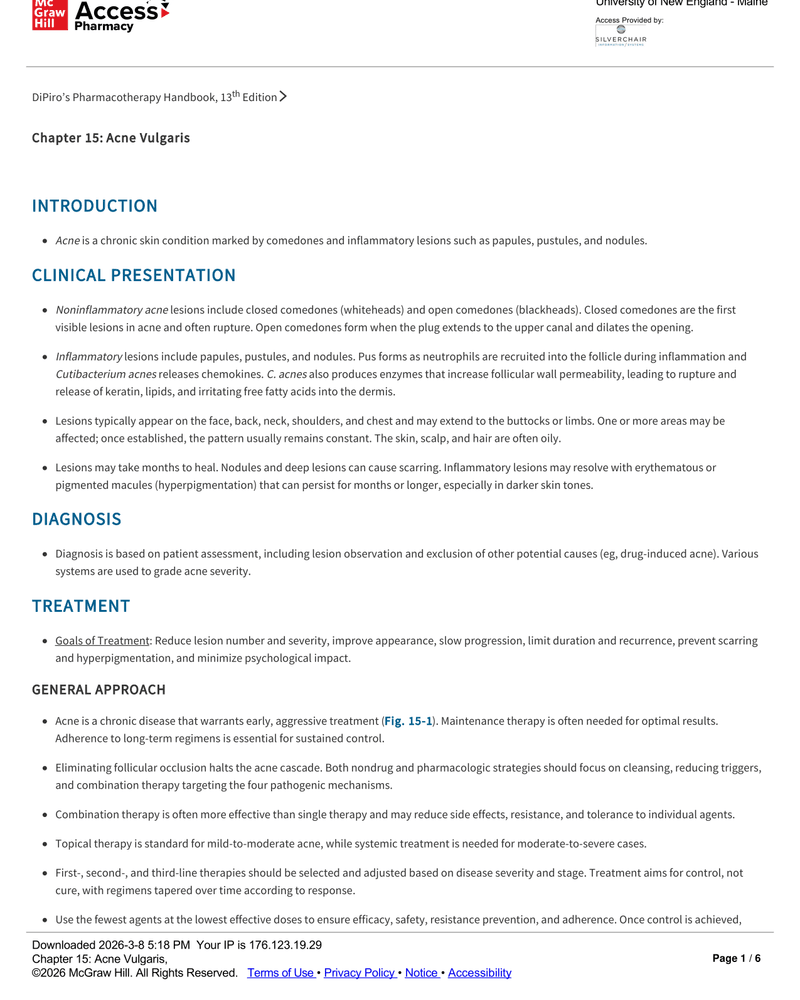 ACNE VULGARIS cover