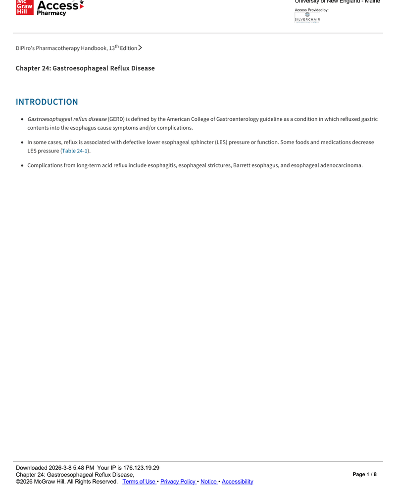 GASTROESOPHAGEAL REFLUX DISEASE cover