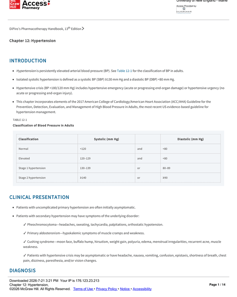 CHAPTER 12: HYPERTENSION cover