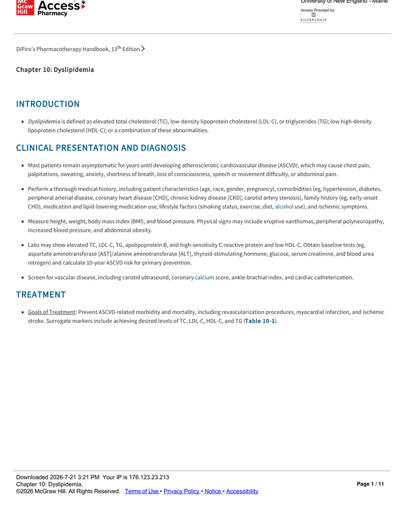 DYS LIPIDEMIA cover