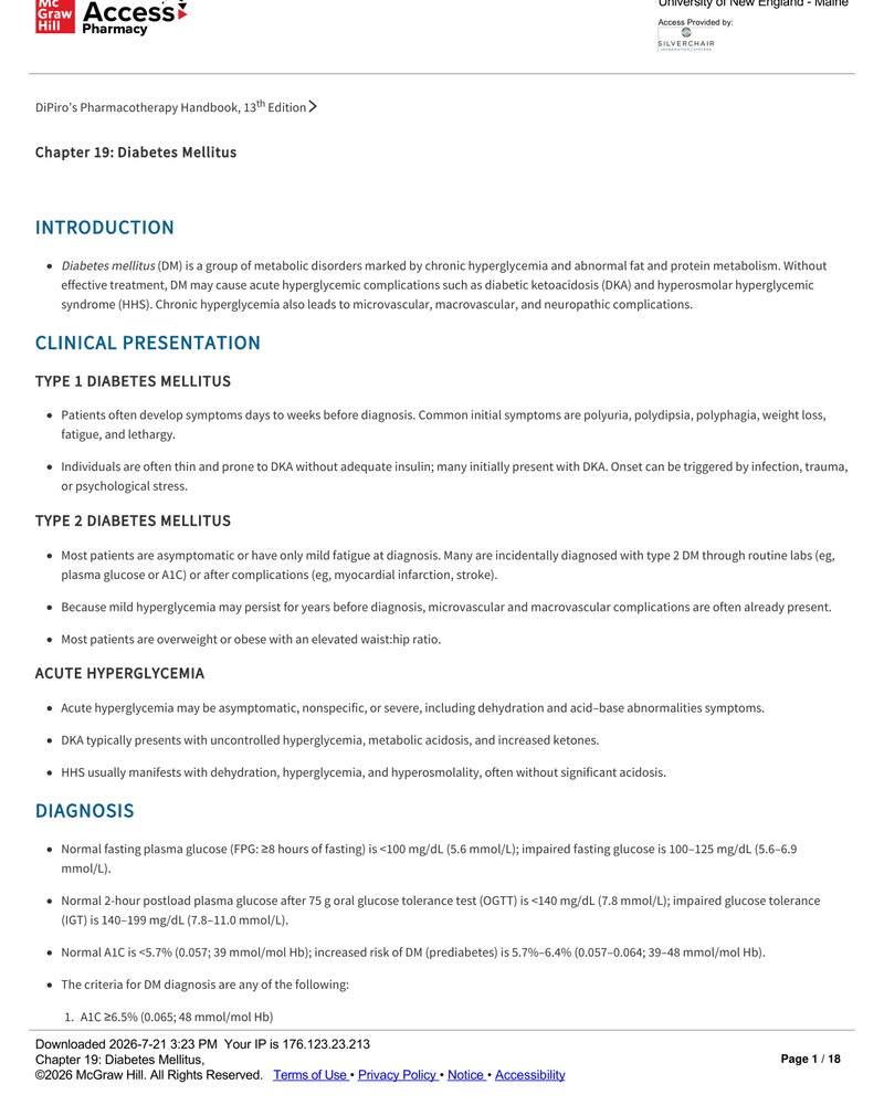 DIABETES MELLITUS cover
