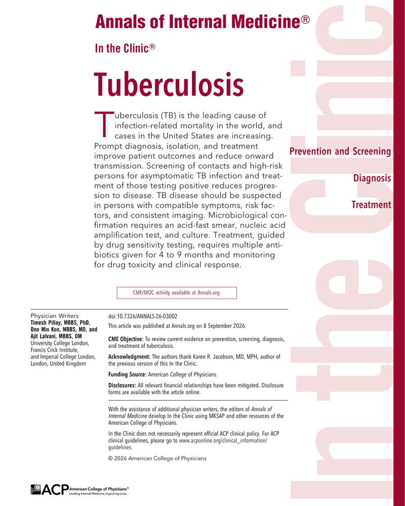 TUBERCULOSIS cover