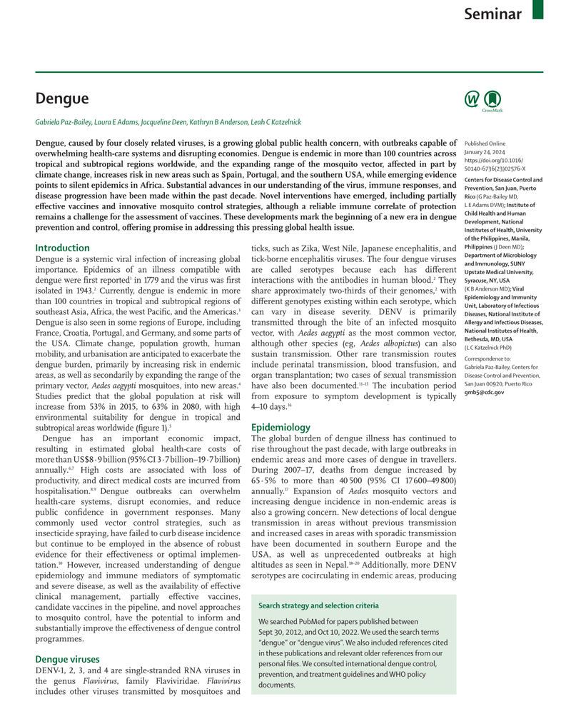 DENGUE cover