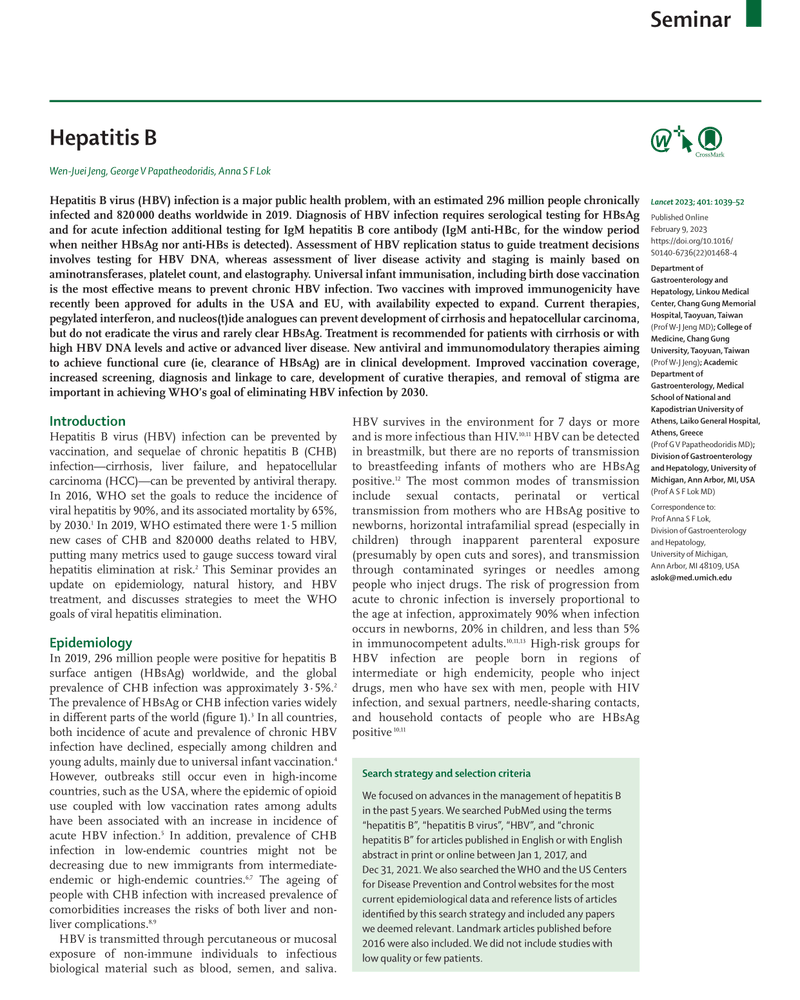 HEPATITIS B cover
