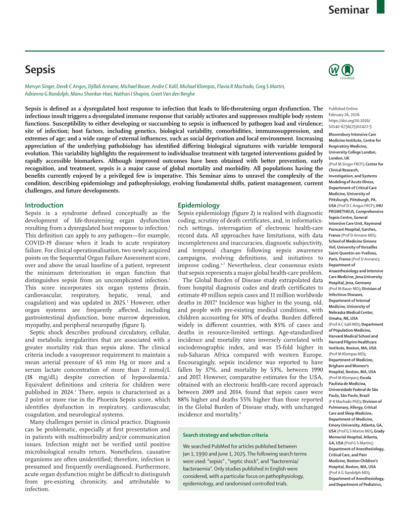 SEPSIS cover
