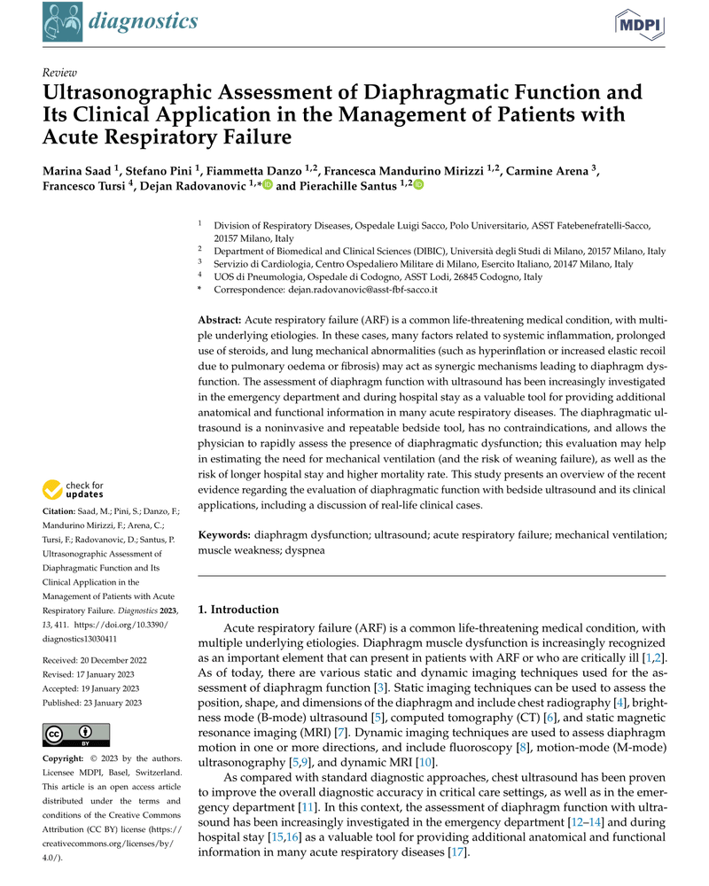 ULTRASONOGRAPHIC ASSESSMENT OF DIAPHRAGMATIC FUNCTION AND ITS CLINICAL APPLICATION IN THE MANAGEMENT OF PATIENTS WITH ACUTE RESPIRATORY FAILURE cover