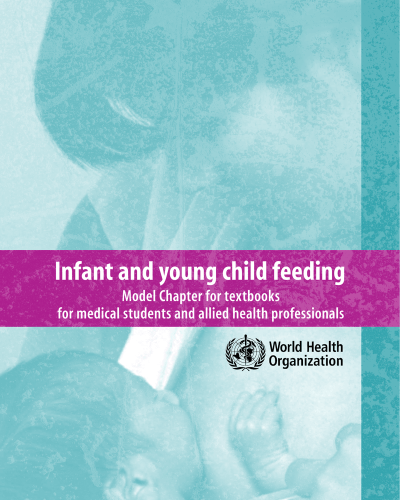 INFANT AND YOUNG CHILD FEEDING cover