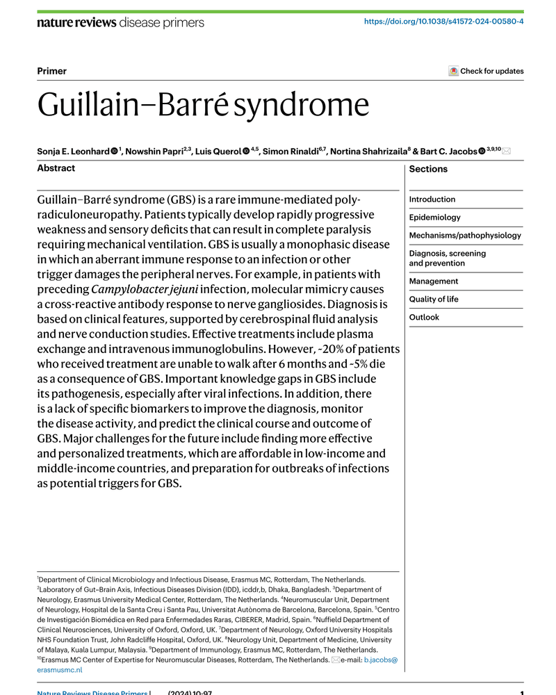 GUILLAIN–BARRÉ SYNDROME cover