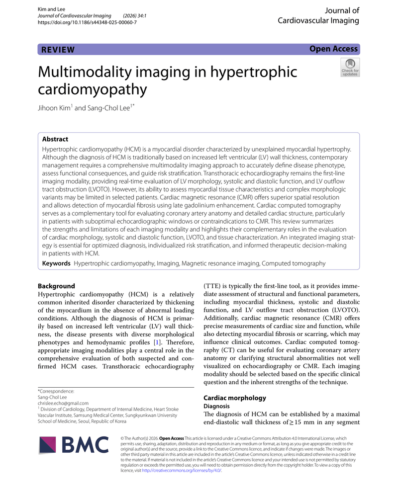 MULTIMODALITY IMAGING IN HYPERTROPHIC CARDIOMYOPATHY cover