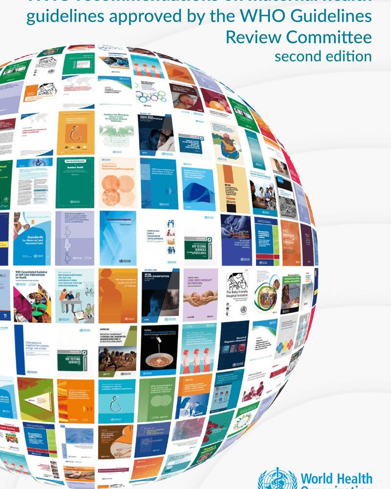 WHO RECOMMENDATIONS ON MATERNAL HEALTH cover