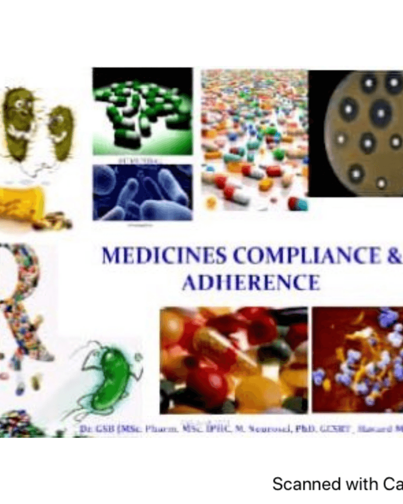 Medicines compliance and adherence GSB (2) cover