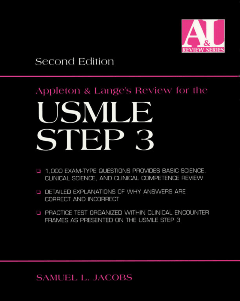 Appleton & Lange's Review for the USMLE Step 3 cover