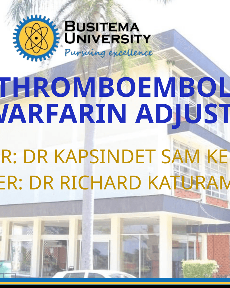 VENOUS THROMBOEMBOLISM cover