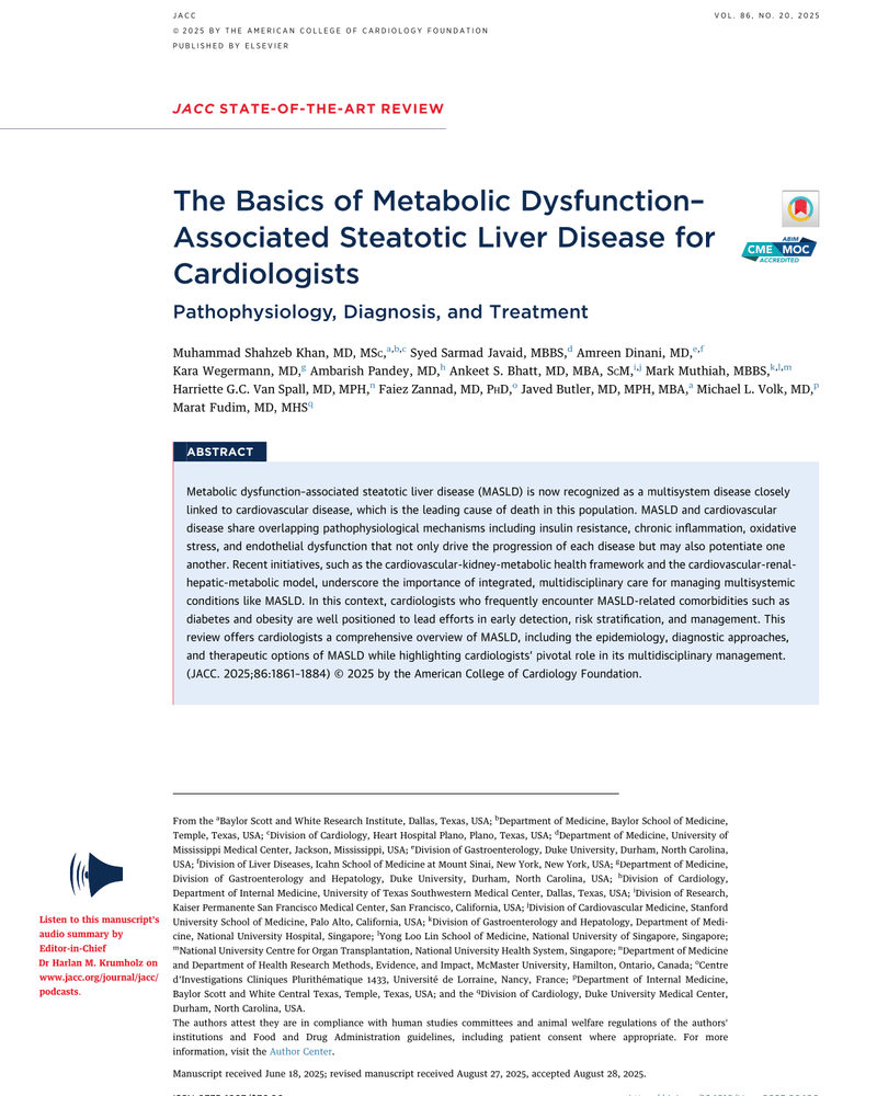 LINKING MASLD AND CVD cover