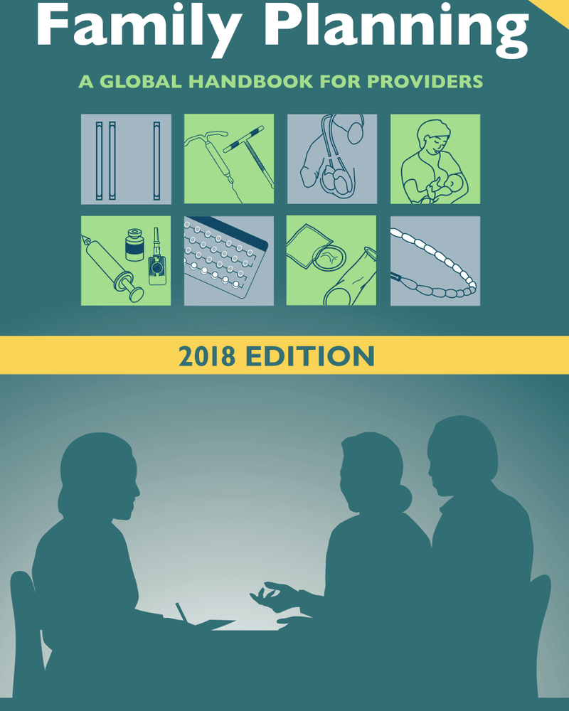 Family Planning - A global handbook for providers2018 cover