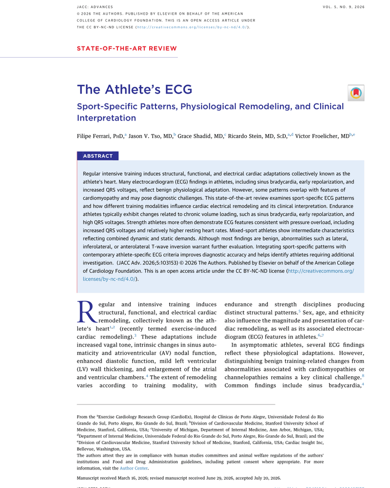 The Athlete’s ECG cover