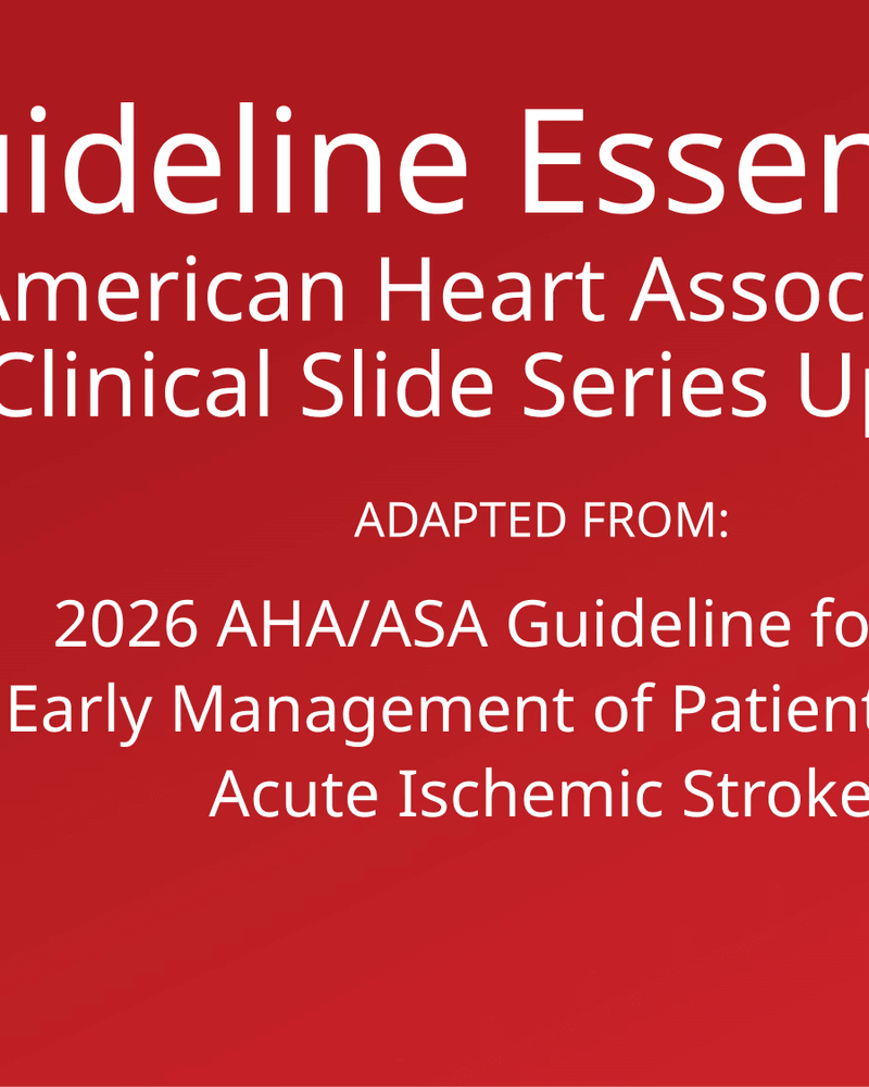 2026 AIS Guideline Essentials Clincial Slides cover