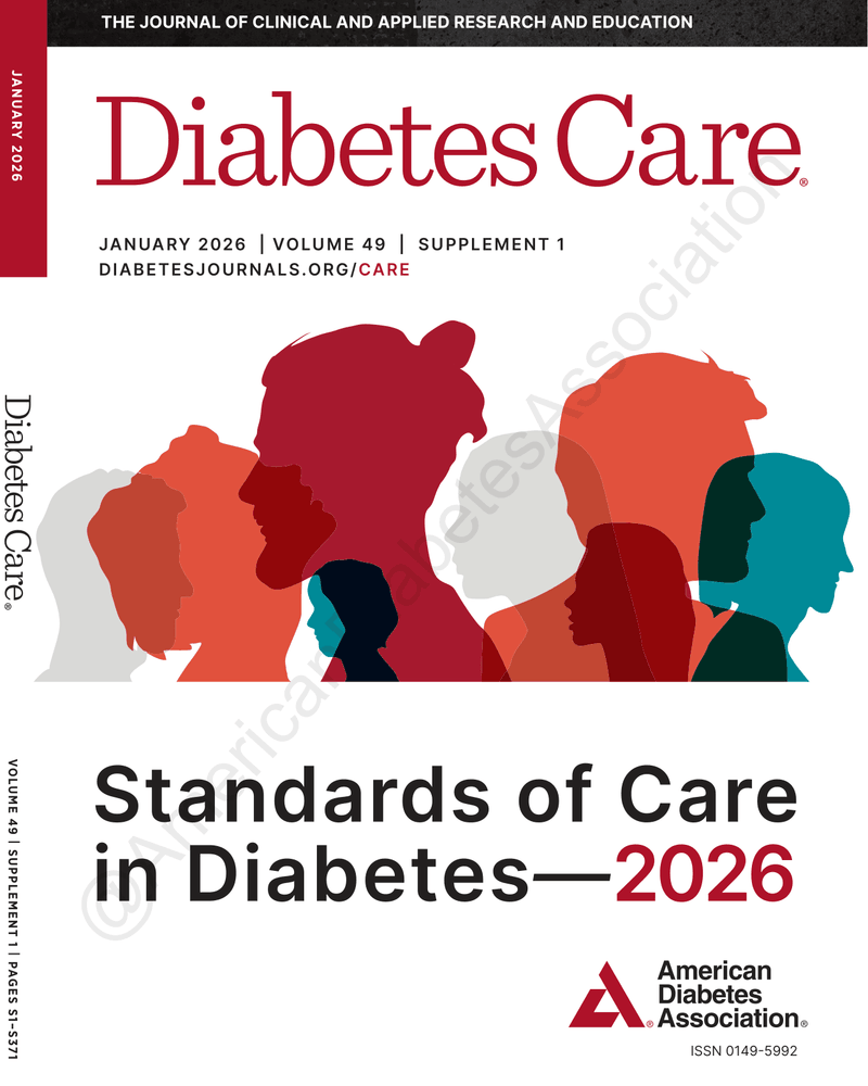 Standards of Care in Diabetes 2026 cover