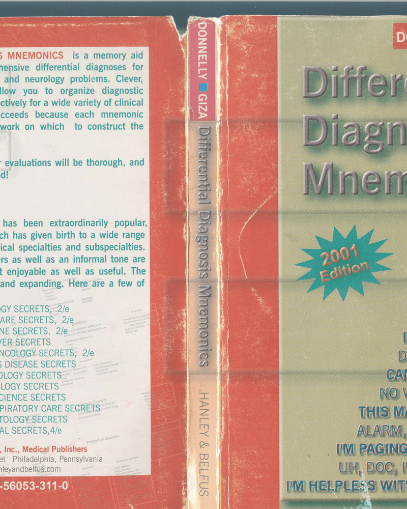 DIFFERENTIAL DIAGNOSIS MNEMONICS cover