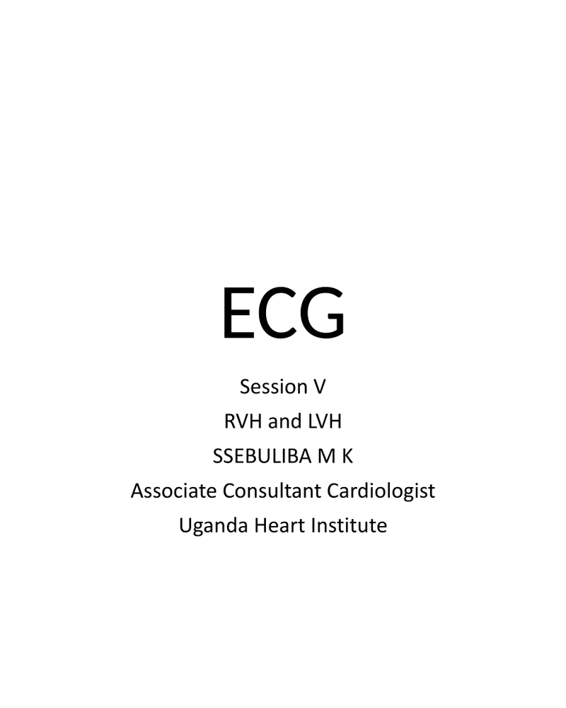 ECG SESSION V RVH AND LVH cover