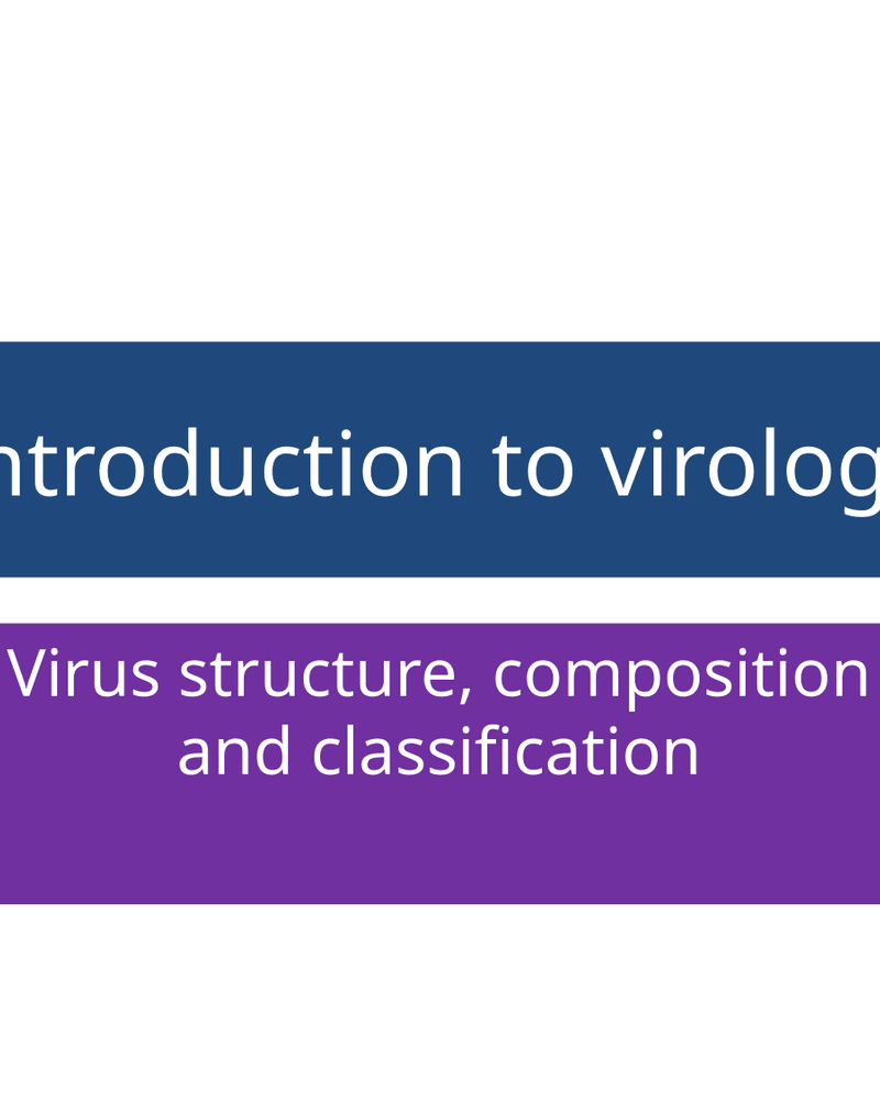 INTRODUCTION TO VIROLOGY cover