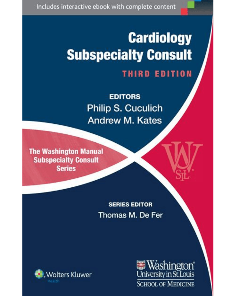 Washington Manual of Cardiology 3rd Edition 2014 cover