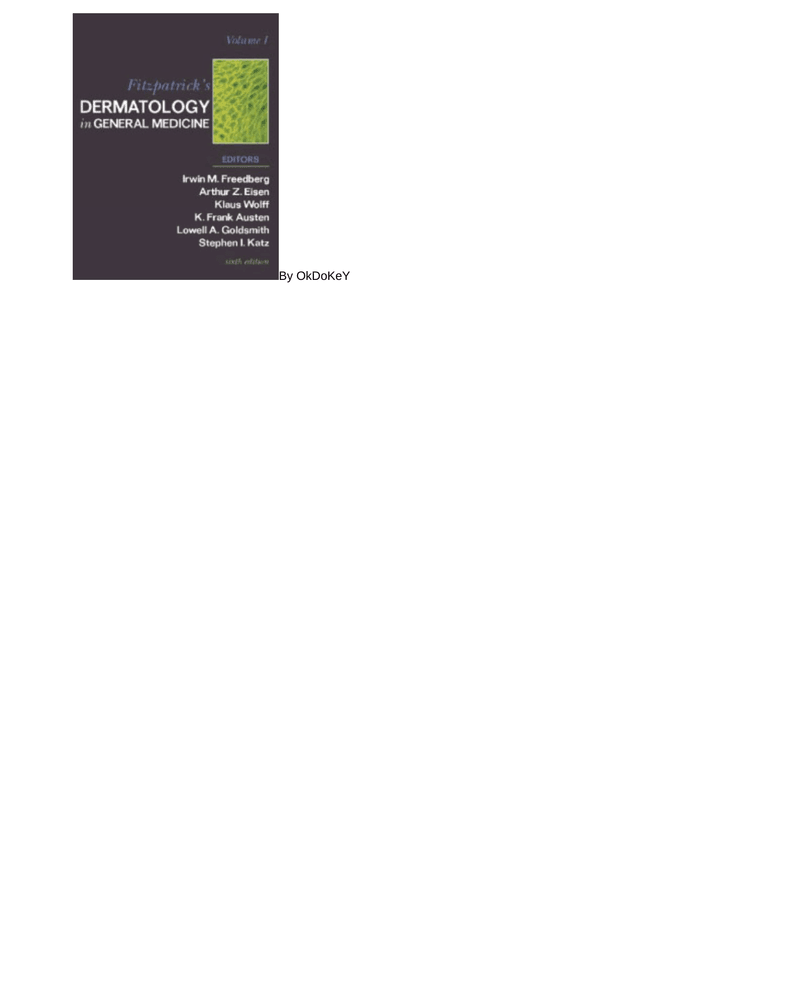 Fitzpatrick’s Dermatology in General Medicine 6th Ed – McGraw Hill cover