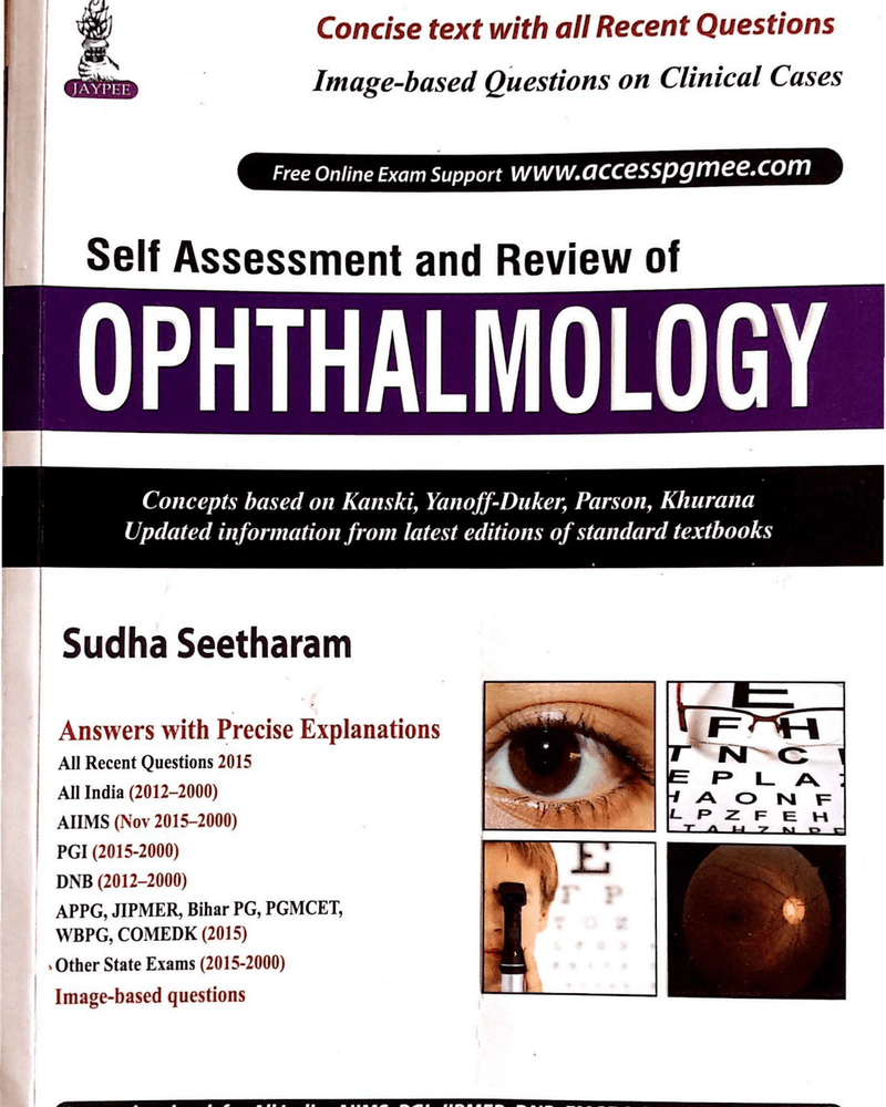SELF ASSESSMENT AND REVIEW OF OPHTHALMOLOGY cover