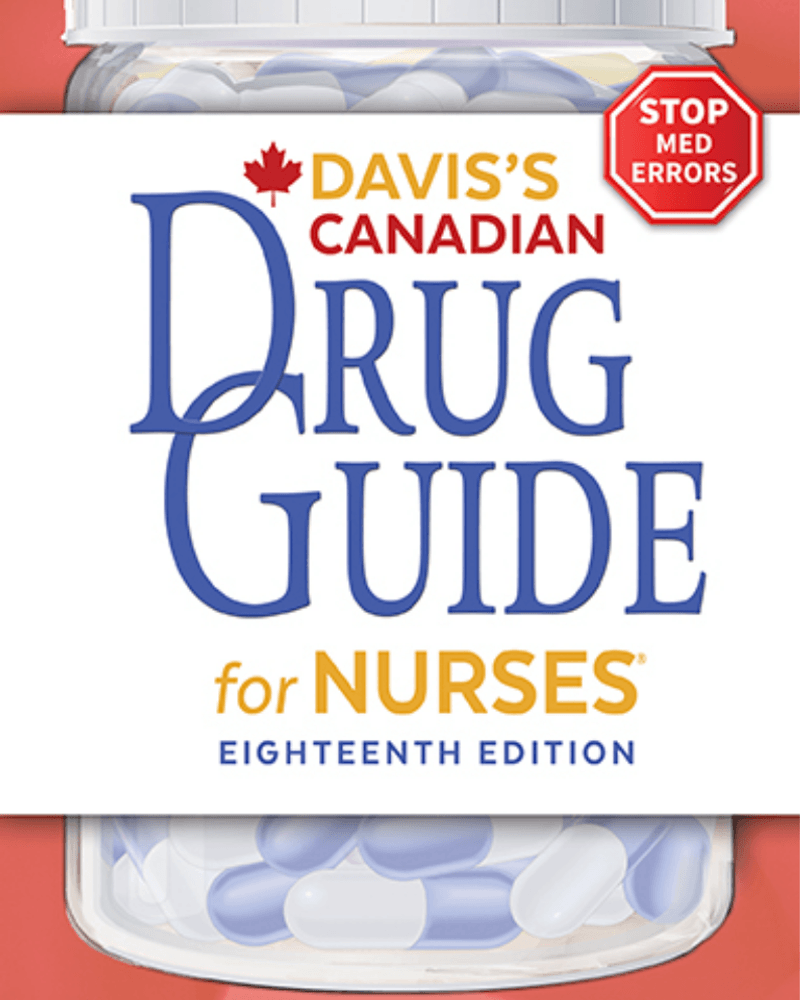 Davis's Canadian Drug Guide for Nurses 18th Edition 2023 cover