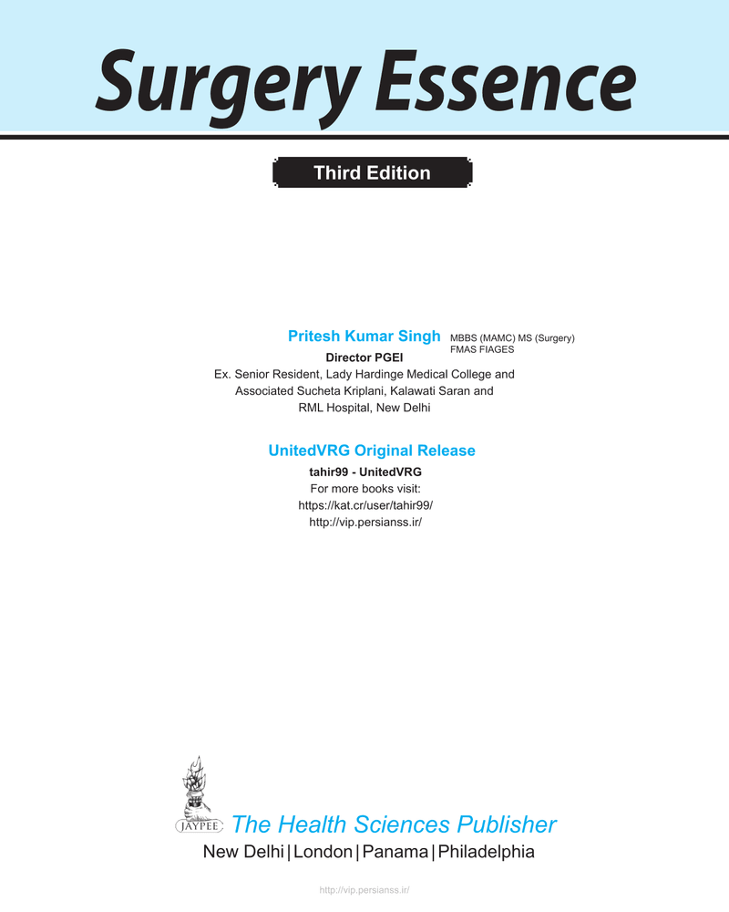 Surgery essence by pritesh cover