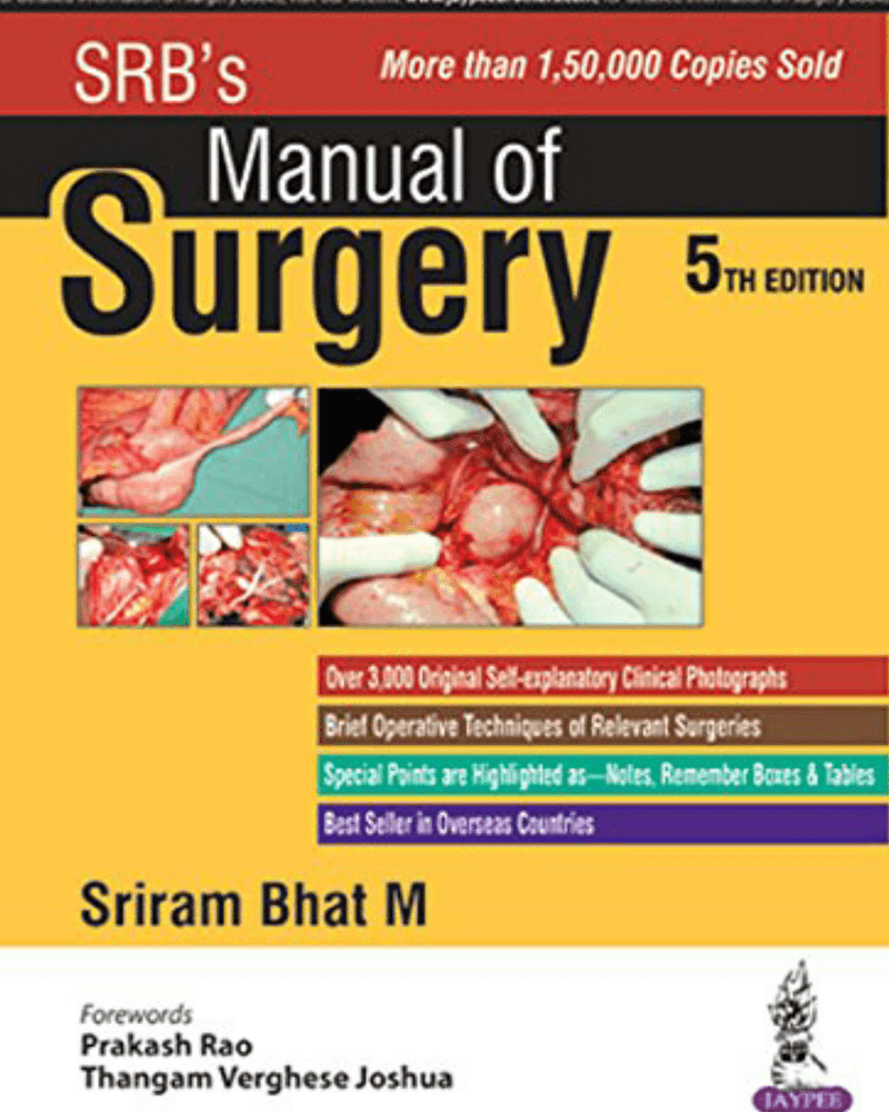 SRB’s Manual of Surgery by M Sriram Bhat (z-lib.org) cover