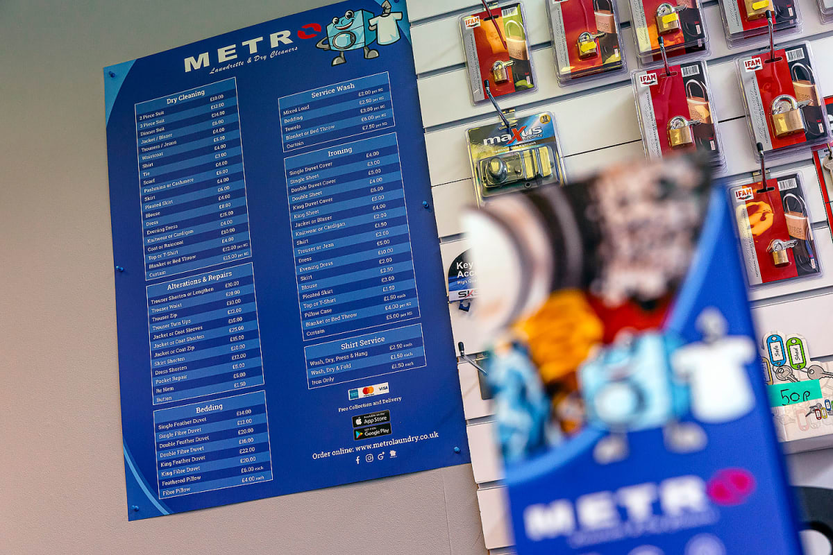 Terence Meghani Official Metro 53 - Metro Laundrette & Dry Cleaners