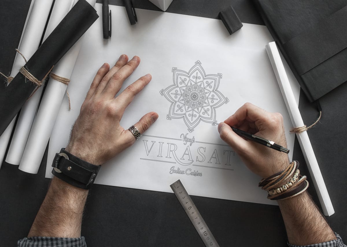 Vijays Virasat Concept Logo Design 3 - Vijay's Virasat