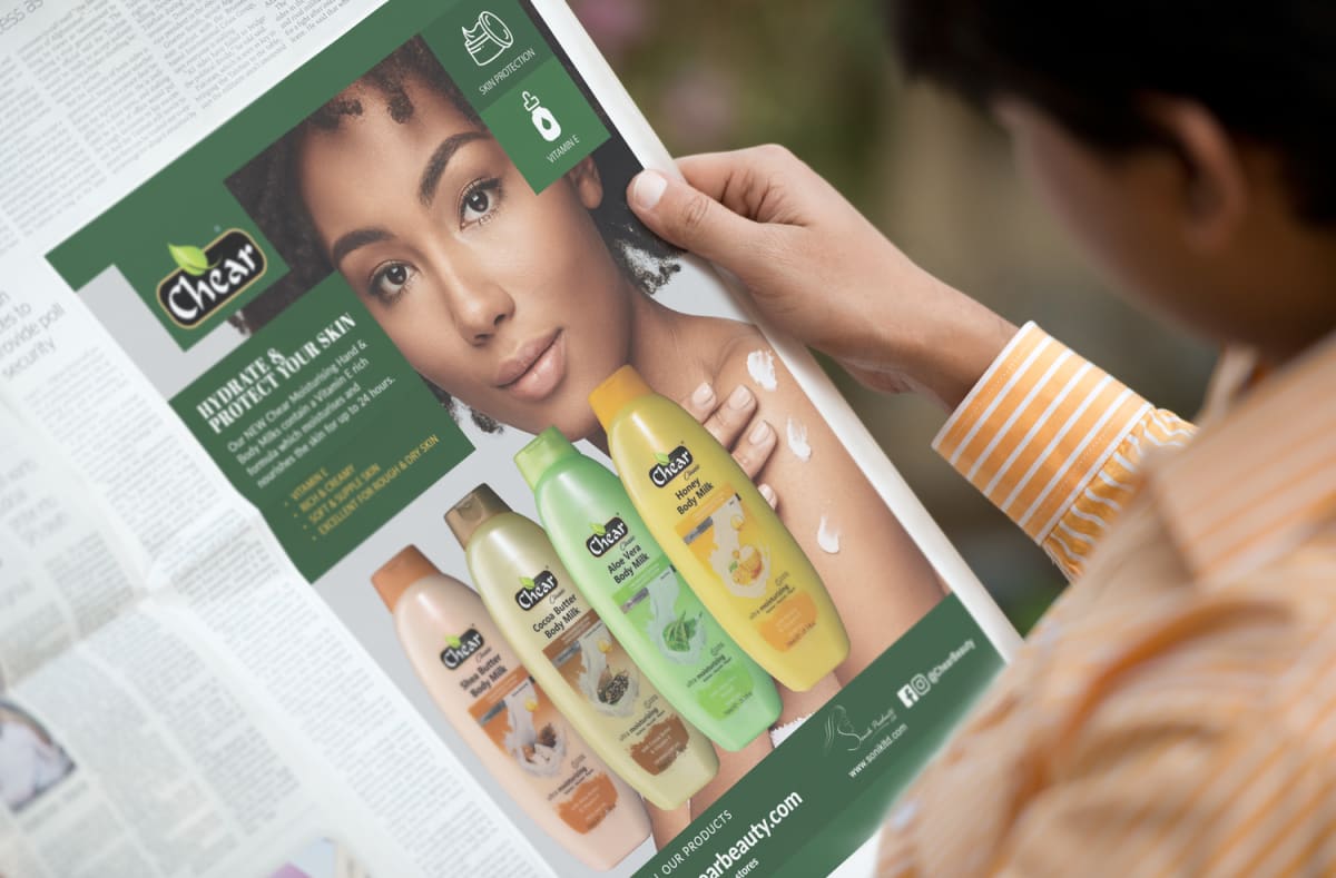 Chear Ad Mockup - Chear Beauty