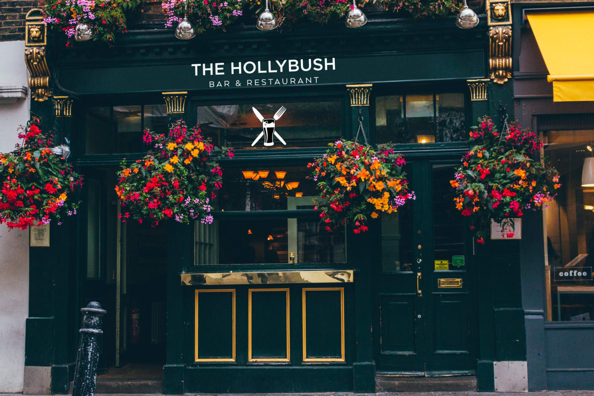 The Hollybush Bar Restaurant Facade Design 6 - The Hollybush Bar & Restaurant