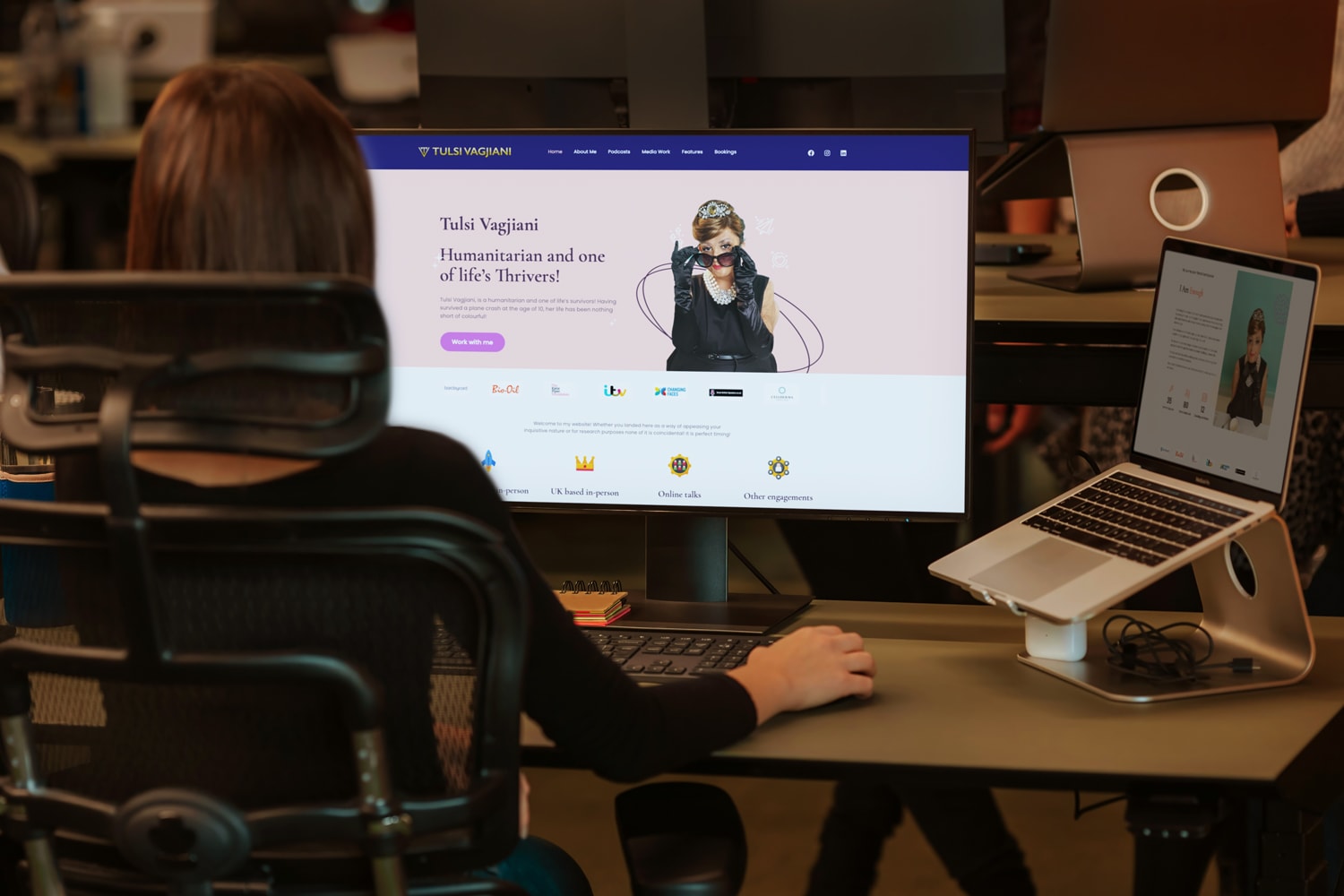 custom website design services tulsi vagjiani