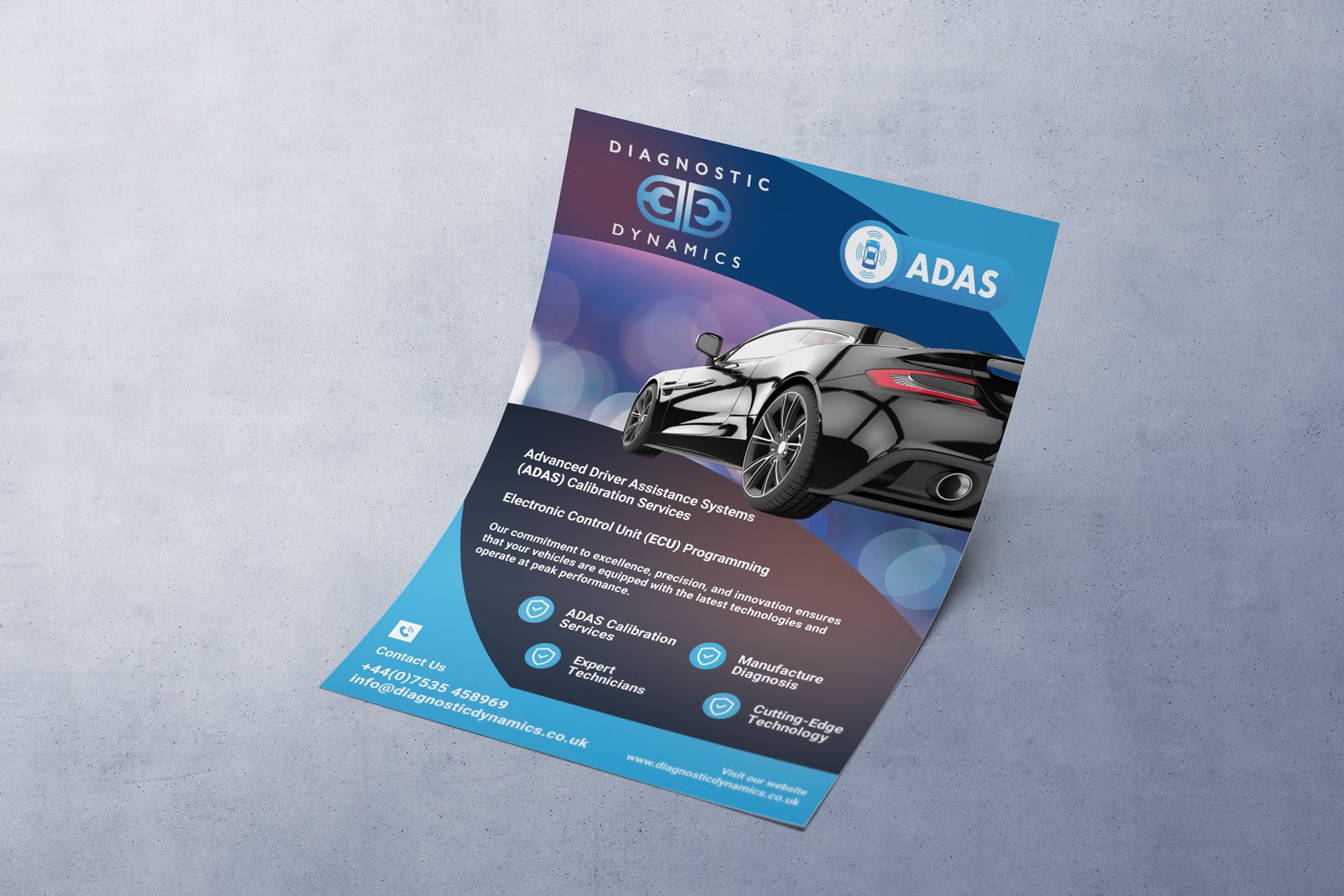 Automotive Digital Marketing Diagnostic Dynamics flyer