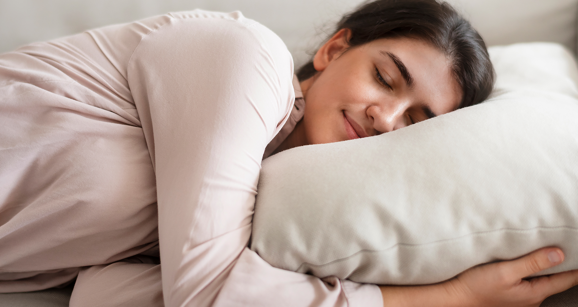 A woman sleeping peacefully.