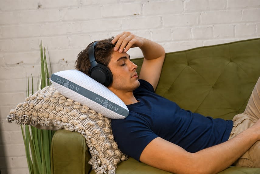 Pure comfort for naps on the<br> couch or away from home.
