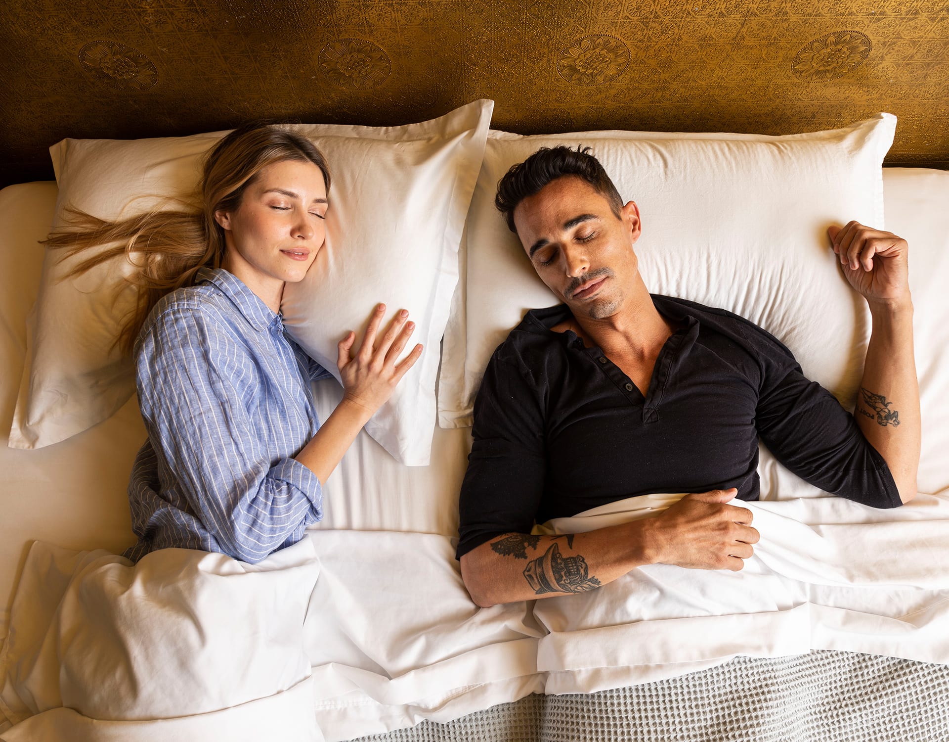 man & a women sleeping