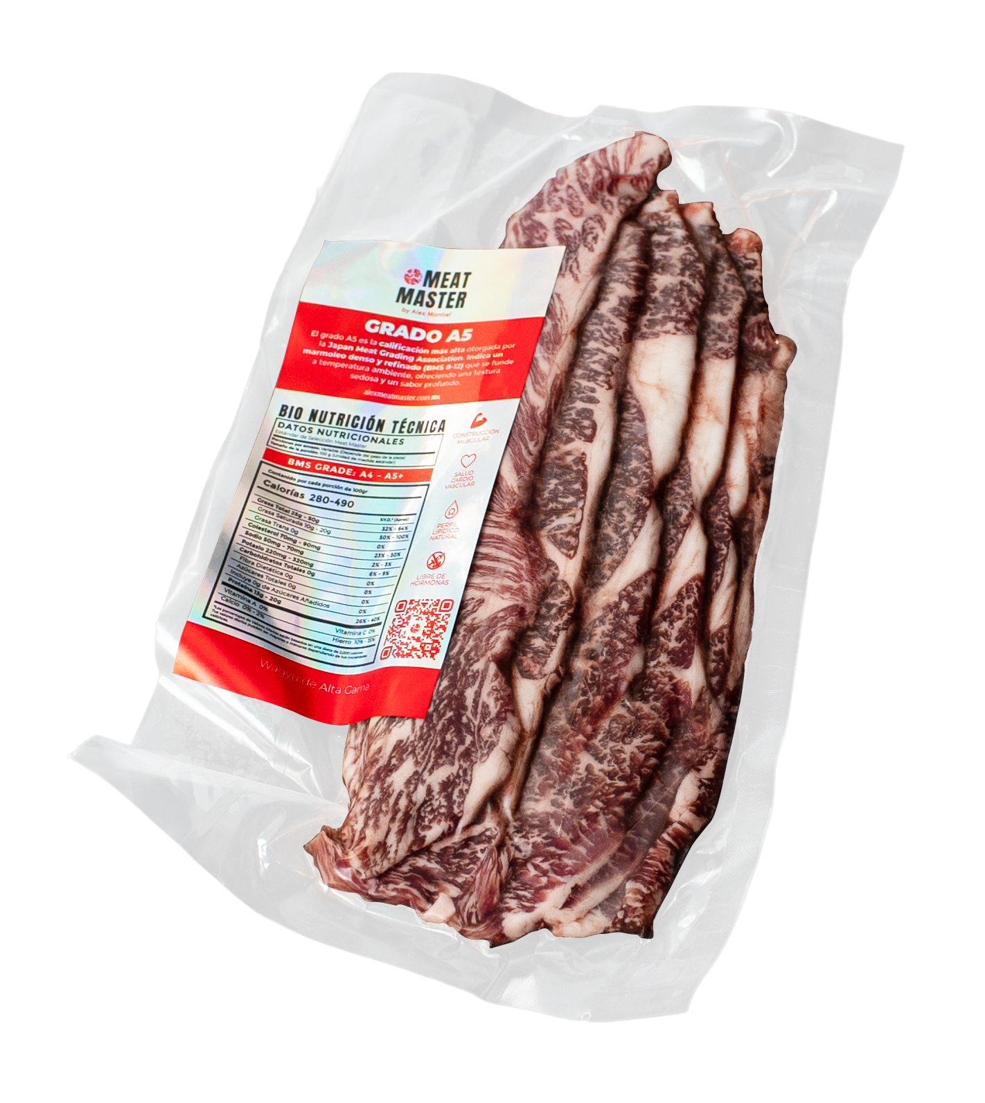 TIRAS DE DIEZMILLO WAGYU JAPONES A5 PAQ 100GR