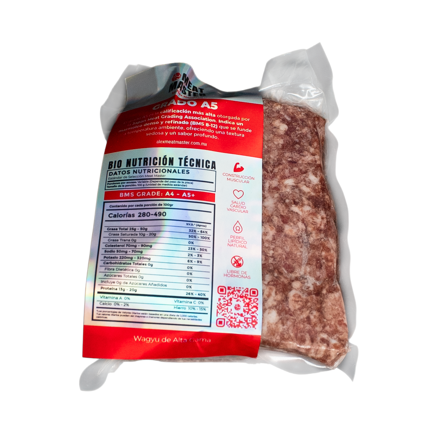 MOLIDA P/ BURGUER WAGYU JAPONES A5 PAQUETE 500GR